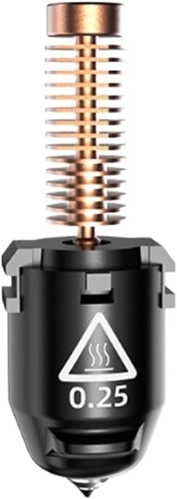 High Speed Nozzle Kit Compatible for Flashforge Adventurer AD5M & 5M Pro 0.25/0.4/0.6/0.8mm Hotend Assemblies for 3D Printers(0.25 Nozzle)