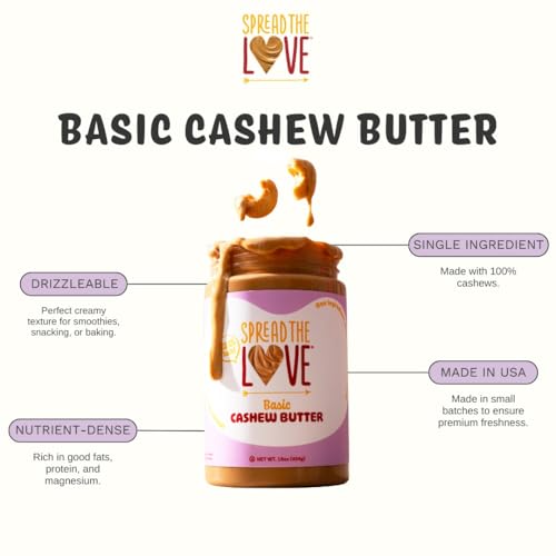 Spread The Love Basic Cashew Butter - All-Natural, Vegan, Gluten-Free thumb #1