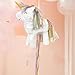 Unique Vibrant Rainbow Unicorn 3D Pull Pinata - Perfect for Birthdays & All Ages