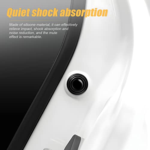 30Pcs Car Door Shock Absorber, Soundproof Stickers For Door Edge Guard Bumper, Luminous Shock-Absorbing Gasket Cushion, Anti-Collision Protector Accessories Universal For Most Cars (Black Unmarked) #TOP1