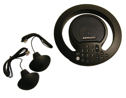 Spracht Aura SoHo Plus Full-Duplex Analog Conference Phone with Expanded Capability and 5 Microphones