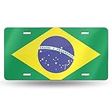 Material: Aluminio metálico de alta calidad con placa de matrícula de metal estampada de alto brillo