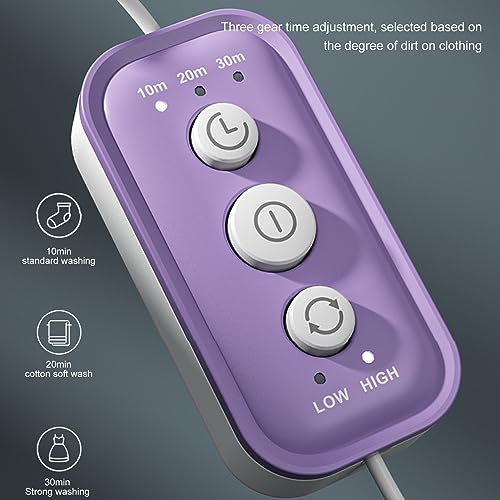 Fairnull Mini máquina de lavar portátil, máquina de lavar turbo pequena alimentada por USB e máquina