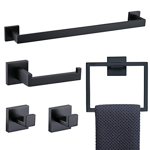 Udorich Upgrade Your Bathroom with 5 Pieces Wall-Mounted Hardware Set,