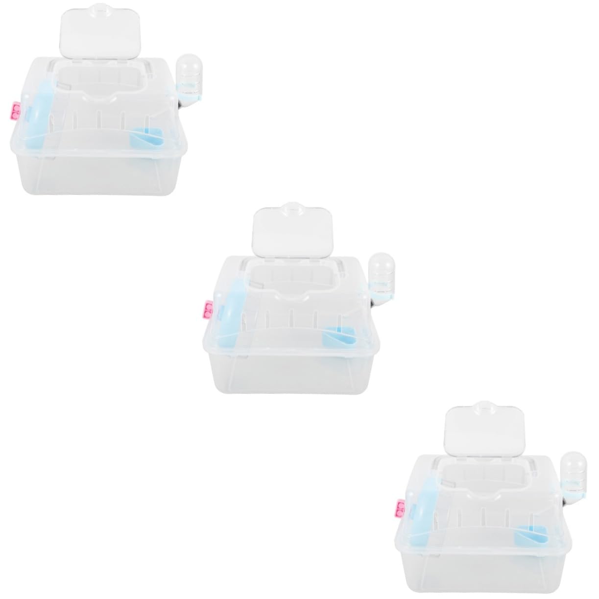 INOOMP 3stücke Hamster Transportbox Für Kleintiere Tragbare Und Transparente Reisehülle Für Meerschweinchen Und Andere Kleine Tiere Langlebig Und Praktisch Für Outdoor-aktivitäten