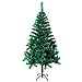 Produktbild UISEBRT Künstlicher Weihnachtsbaum 210cm - Grün PVC Christbaum Dekobaum Tannenbaum mit Metallständer (Grün PVC, 210cm)