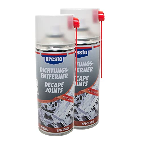 Dichtungsentferner Spray Dichtung Klebstoff & Öl Entferner Presto 157080 2 X 400 ml