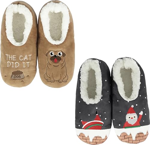 Image of BenSorts Christmas Slipper Socks Slippers for Women