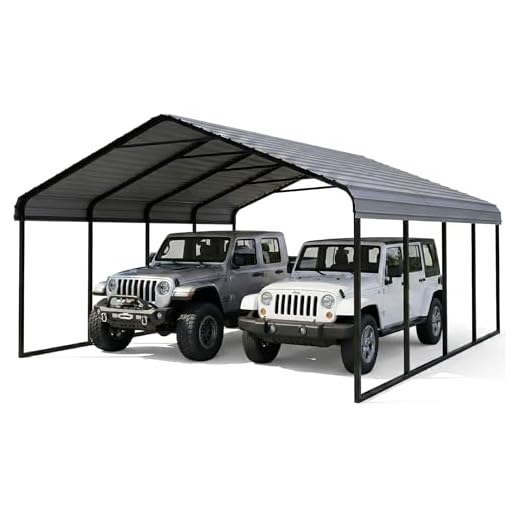 20x20 Lean-To Heavy Duty Carport