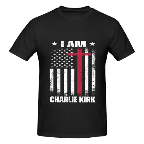 I AM Charlie Kirk Shirt Hero Charlie Kirk Men's T-Shirt Short Sleeve Tees