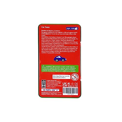 The Purple Cow 332333 Car Race Magnetic Travel Game - Image 3