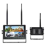 SHIVISION Wireless Backup Camera System Kit 2.4G Digital Signal IP69K Waterproof Night Vision Rear...