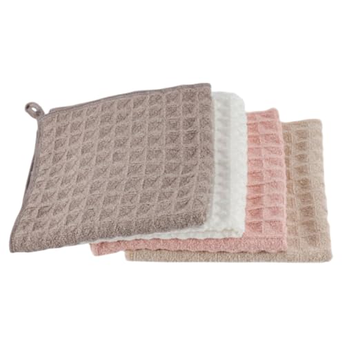 Vaguelly 4 Piezas paño de Limpieza de la máquina de café Kitchen Towels bayeta escurreplatos paños de Cocina Toalla de Secado rápido paño de Limpieza de café Trapos para Platos poliéster