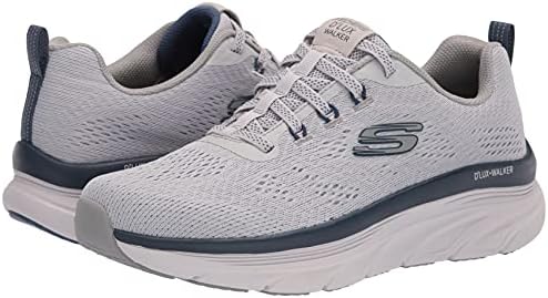 Skechers Men's D'Lux Walker Commuter Loafer, Gray/Navy, 15 | Image 6