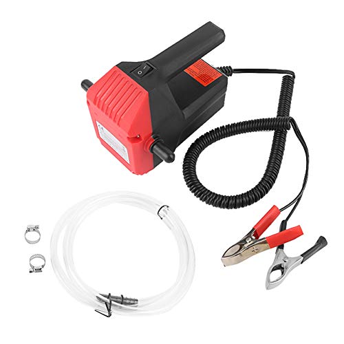 WonVon 12 Volt Oil Extraction Pump,60W Oil Diesel Fluid Pump Extractor Scavenge Transfer Pump with Tube for Car, Boat, Motorbike, Truck, RV, ATV and Other Vehicles