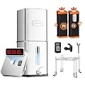 Purewell 5-Stage Filtration Fluoride-Free Gravity Water Filter System with Water Level Window & Smart Timer, Certified to Reduce Fluoride, Lead, Total PFAS, Mercury, and Chlorine, SQF-2.25G