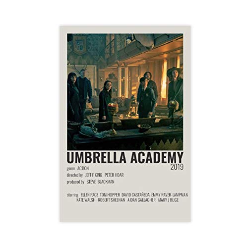 The Umbrella Academy 2 90er Vintage Poster für Zimmer Ästhetisches Leinwand-Poster Schlafzimmer Dekor Sport Landschaft Büro Zimmer Dekor Geschenk 30 × 45 cm Unframe style1 Cover