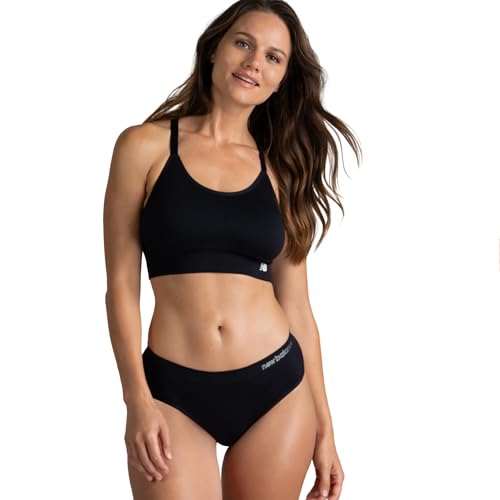 New Balance Women's Seamless Hipsters Underwear, Ultra Comfort Performance Underwear for Women (3 Pack), Multicolor Pack, L