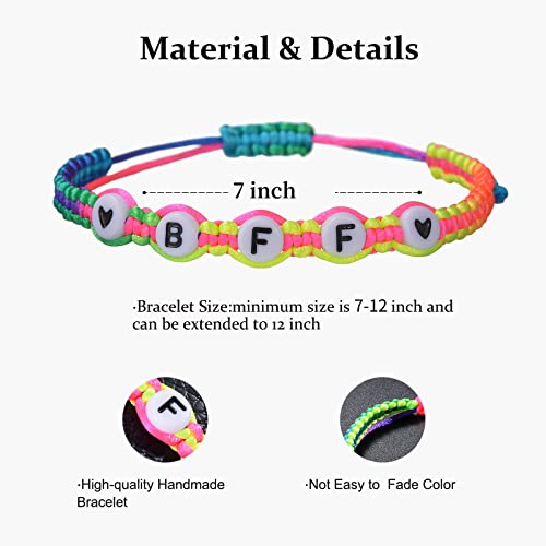 Matching Bracelets For 2 Best Friend Bracelets Adjustable Cord Braided Bracelet For Bff Love Bracelet Jewelry Gift For Women Girls Birthday Anniversary Christmas Valentine's Day Gift For Her #TOP1