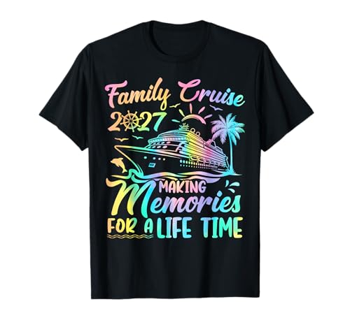 Family Cruise 2027 Group Matching Summer Trip Vacation Squad T-Shirt