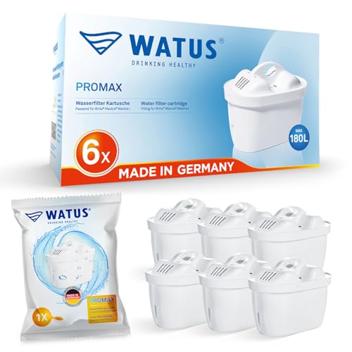 Watus Filterkartusche, kompatibel mit Brita Marella Filterkannen, Ersatz für Brita Maxtra+ Plus, Maxtra Pro (6)