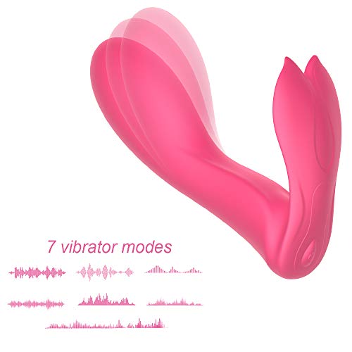 LC Dual End Rạbbịt Ðịldǒ Vibrạtọr Massager with USB Rechargeable Battery Wọmẹn Cọuplẹ Wireless Mini Mute Waterproof ạdult Tọys Massager Relieve Pain in Muscle Tissue (Pink)
