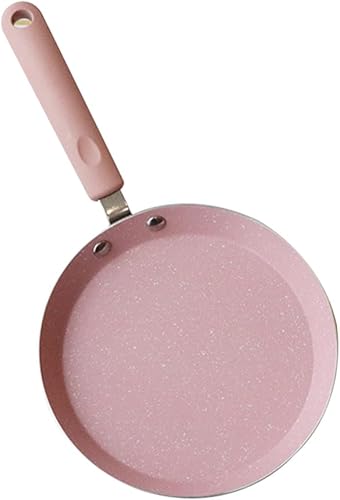 Hemoton Sartén antiadherente de 6 pulgadas, sartén para tortillas y panqueques, sartén para huevos rosados, práctica sartén, utensilio de cocina