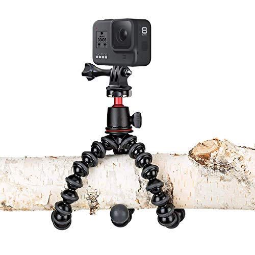 Wealpe Stativ Mount Adapter Stativadapter Halterung Kamera Zubehör Kompatibel mit GoPro Hero 11, 10, 9, 8, 7, Max, Fusion, Hero (2018), 6, 5, 4, Session, 3+, 3, 2, 1, DJI Osmo Action Kameras