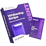 DRDENT Purple Teeth Whitening Strips 21 Treatments - Safe for Enamel - Non Sensitive Teeth Whitening - Whitening Without Any Harm - Pack of 42 Strips + Mouth Opener Included