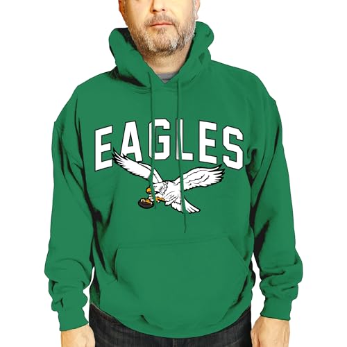 Team Fan Apparel NFL Home Team Hoodie - Gameday Adult Hooded Sweatshirt - Pro Football Fleece Hoodie - Pullover Sweatshirt (Philadelphia Eagles - Kelly Green, XX-Large)