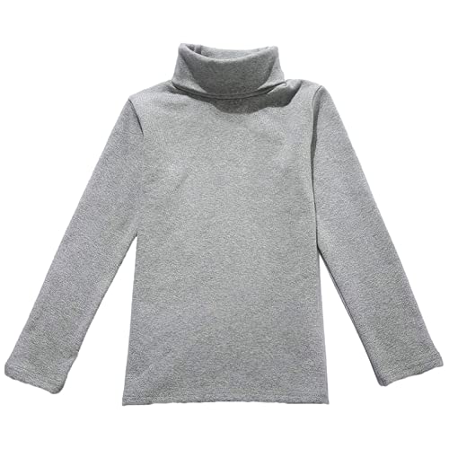 Boys Girls Base Layer Thermal Shirt Turtleneck Long Sleeve Elastic Casual Undershirts 3pcs Set4