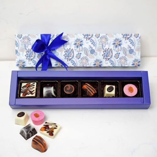 Image of Velvet Fine Chocolates Gift Hamper Chocolate Xcess 6 Assorted Chocolates (Mixed Nuts, Butterscotch Filling, Hazelnut, Orange Filling, Coffee Filling, Raisins)