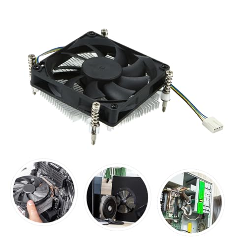 VILLCASE 2 Ventiladores De Refrigeración Para CPU Radiadores Pequeños Enfriadores De Aire Procesadores De CPU Disipadores De Calor De Perfil Bajo Disipadores De Calor De Perfil Bajo - imagen 3