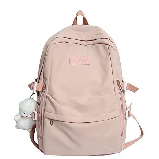 Resor Laptop Ryggsäck Anti Theft Ryggsäck Stora College/High School Bags Passar upp till 15 tums bärbara dator (rosa) (Color : Pink, Size : 32x44x13cm)