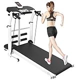 Pequeña Plegable Caminadora, Multi Función Cinta De Andar Silencioso Pérdida De Peso De La Aptitud Equipo del Ejercicio Ideal para Hogar Oficinas