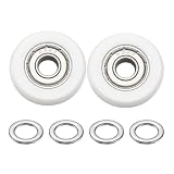 PATIKIL 2Stk 6x24x6mm Kugellager Führungsrolle Rollensatz Nylon Weiß ...