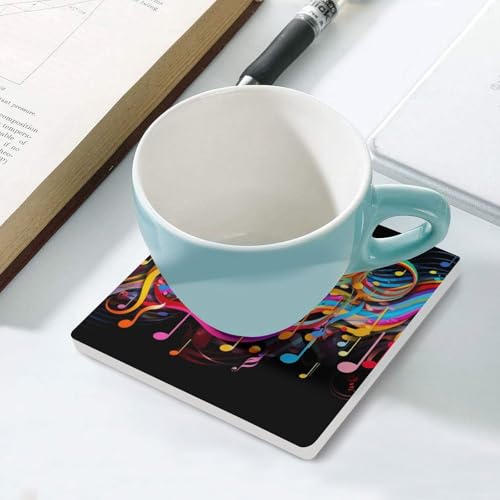 Dessous de verre note de musique pour table basse et apéritif