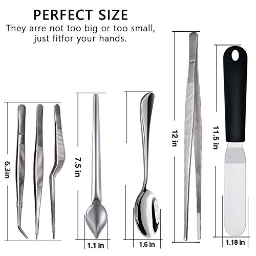 Tangoowal Culinary Specialty Tools Set,Professional Chef Cooking Plating Kit, 7 Pieces, Stainless Steel #TOP6