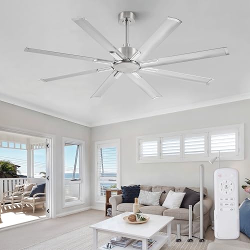 ZMISHIBO 65 Inch Ceiling Fan with 8 Aluminum Blades