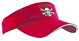 Calcutta Men's Low Profile Visor (Red, One Size)