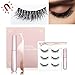 Produktbild Kit Für Magnetische Eyeliner Und Wimpern, Wasserdichter Magnetischer Flüssiger Eyeliner, Ultradünner Magnet, Langlebiger Wiederverwendbarer Falscher 3d 5d-wimpernsatz Mit Applikator, Ohne Kleber,G808