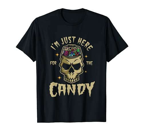 Halloween cráneo dulces truco o trato terror monstruo zombi Camiseta