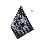 Espear Antique 2nd Amendment Flag - American‘s Original Homeland Security Motorcycle Flag 6 x 10 In with 4/5 In Sleeve for 3/8 In Round Flagpole 1 Piece