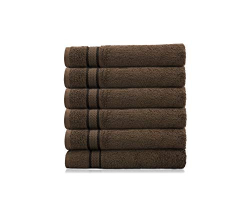 COTTON CRAFT 6-Pack of Ultra Soft Hand Towels – Perfect for Everyday Use