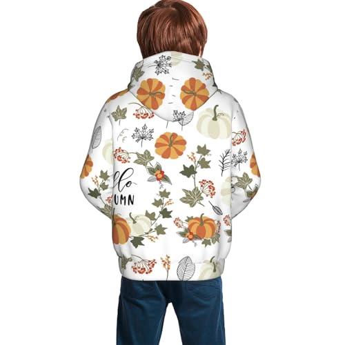 Brown Moroccan Trellis Kid Hoodies Boys Sweatshirts Girls Pullover with Pocket4