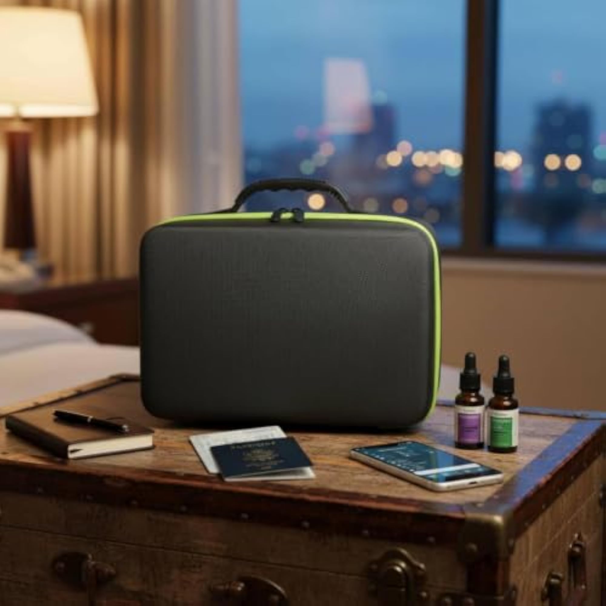 60 Slot Essential Oil Storage Case, Shock Resistant, Purple