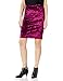 Produktbild Star Vixen Damen Knee Length Classic Stretch Velvet Pencil Skirt Strickrock, burgunderfarben, 3X