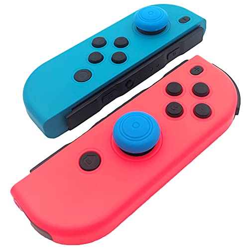 Uushop 4 Colors Silicone Thumb Stick Caps Grip Gamepad Analog Joystick For Nintendo Switch Ns Lite Controller Joy-Con (8 Pieces) #TOP1