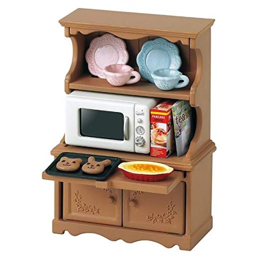 Sylvanian Families-5023 Animales Armario con Horno, Color Assorted Colours, marrón, Blanco (Epoch para Imaginar 3561)
