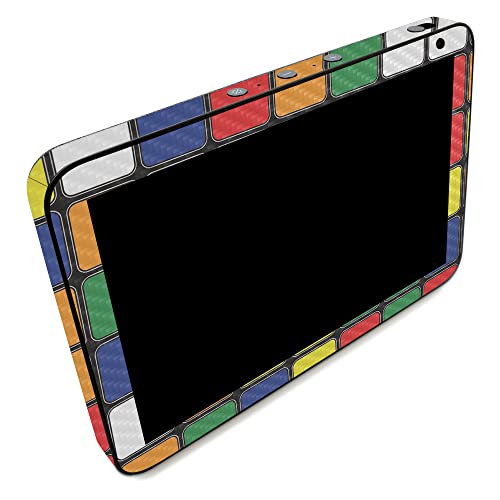 Image of MightySkins Carbon Fiber Skin Compatible with Amazon Echo Show 8 (Gen 2) - Puzzle Cube | Protective, Durable Textured Carbon Fiber Finish | Easy to Apply | Made in The USA